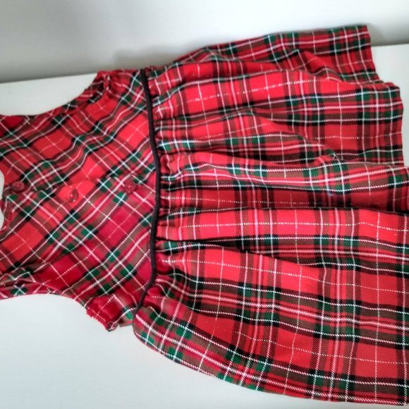 Toddler Girls 18 mos Christmas Tartan Oshkosh Dress - Picture 6 of 6